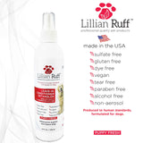 Lillian Ruff Leave-in Dog Conditioner & Detangler Spray - pH Balanced After-Bath No Rinse Hydrating Dog Conditioning Spray - Silky Shine Spray for Dry Skin, Itch Relief, Detangling & Dematting (8oz) Leave-in Conditioner Detangler