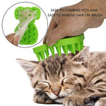 KIRTI Groom Brush,Massag Brush for Dogs, Cats, Small Animals and Pets with Short Hair Grooming Bathing Massaging and Deshedding Silicone Brush,Soft Rubber Bristles Green