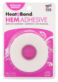 HeatnBond Hem Iron-On Adhesive, Super Weight, 3/4 Inch x 8 Yards, White & Hem Iron-On Adhesive, Regular Weight, White Iron-On Adhesive + Adhesive,White