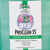 Top Performance ProClean 35 Dog and Cat Shampoo, 2-1/2-Gallon 2.5 Gallon