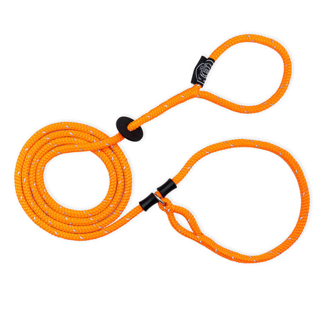Harness Lead No Pull Dog Harness and Leash Set, Anti Pull Dog Harness for All Breeds and Sizes, One-Piece Cushioned Rope Design Safely Prevents Escaping and Pulling (Small/Medium, Orange/Reflective) Orange Reflective Small/Medium (14-40 lbs)