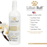 Lillian Ruff Waterless No-Rinse Dog Dry Shampoo Spray with Hydrating Essential Oils - pH-Balanced Dry Shampoo for Dogs - Clean, Condition, Detangle & Deodorize Dry, Sensitive Skin (Vanilla) Vanilla 16oz