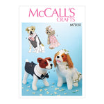 McCall Pattern McCall's M7850OSX Pet Clothes, Sizes XS-L Sewing Pattern, Osz