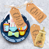 Popping Bottle Openers Baby Shower Return Favors for Guests Cute Bottle Opener Decorations and Souvenirs with Organza Bags Thank You Tags for Theme Party Favors (Retro Style,73 pieces) Retro Style 73