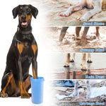 Paw Cleaner for Dogs Large,Dog Foot Washer Cup,2 In 1 Portable Silicone Paw Scrubber Brush Feet Cleaner Medium Large Breed Dogs for Muddy Paw,New Dog Essentials,Dog Owner Gifts,Pet Gifts For Dog Owner XL-Blue