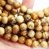 8mm Jasper Beads Natural Gemstone Beads for Jewelry Making Energy Healing Crystals Jewelry Chakra Crystal Jewerly Beading Supplies 15.5inch About 46-48 Beads Picture Jasper 8MM