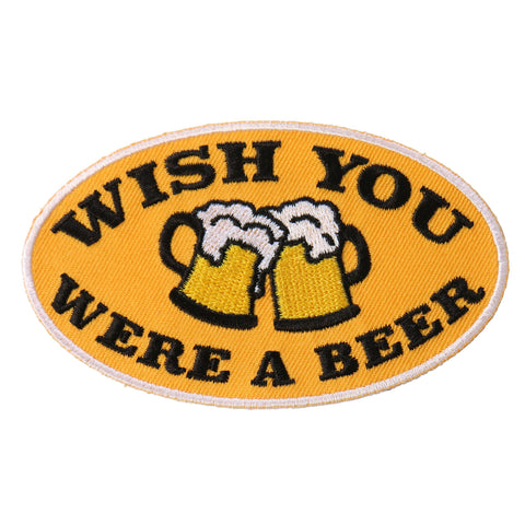 Hot Leathers Unisex-Adult Patch 4 Inches x 2 Inches Wish You Were a Beer