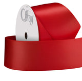 Berwick Offray 284933 1.5" Wide Double Face Satin Ribbon, Red, 3 Yds