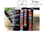 Lucky Love Dog Collars |Girl or Boy Dog Collar for Small Dogs - Rainbow Stripes - Hippie, Small… Only Collar Hippie Collar