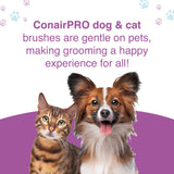 CONAIRPRO dog & cat Dog Brush for Shedding, Large Slicker Brush with Metal Pins, Ideal for Larger Breeds