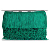 Expo International Trims By The Yard 4" Chainette Fringe Trim, Polyester-Made Decorative Fringe Trim, For Costumes, Uniforms, Home Decor, and Party Decorations, Washable Fringes, 5-Yard Cut Jade
