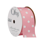 Offray 352557 1.5" Wide Grosgrain Ribbon, Pink, 3 Yards