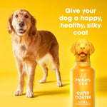 Friday’s Dog Oater Coater Oatmeal Dog Conditioner | for Itchy & Dry Skin Treatment | with Vitamins That Moisturizes & Soothes | Detangler | Gentle Formula | Cruelty Free | Almond and Honey Scent 12 oz Oater Coater Conditioner