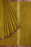 SENSAN Women’s Handloom Kanchi Cotton Saree with Blouse Piece [sku:727] Yellow×Red