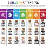 60 PCS Natural Different Crystals and Healing Stones,Mini Gemstone Bottles Chip Chakra Healing Crystals for Witchcraft, Wicca Gemstones Set with Guide,Crystal Grid and Labels