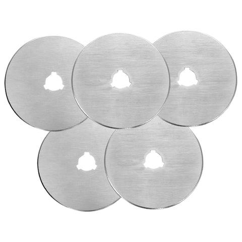 Zoid 60mm 5-Pk Rotary Refill, Cutting Wheel Blade Refills, Rotary Cutter Blades for Dense and Delicate Fabrics, Papers and Crafting Projects Rotary Refills 60mm 5-Pack