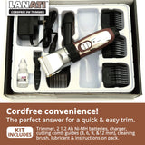 LANATI 3W Cordfree Trimmer for Clipping/Trimming Animals Including Horses, Cattle, Goats, Dogs and Cats