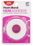 HeatnBond Hem Iron-On Adhesive, Super Weight, 3/4 Inch x 8 Yards, White & Hem Iron-On Adhesive, Regular Weight, White Iron-On Adhesive + Adhesive,White