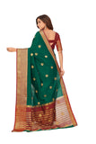 Amazon Brand - Anarva Women's Kanjivaram Silk Cotton Silk Blend Saree With Blouse Piece