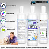Vet Recommended OMG Extreme Dog Whitening Shampoo (16 Oz /473ml) - Coconut Based 100% Safe - Free from Soaps, Detergent, Bleach & Fragrance - Make Your Dog's Coat Clean, Silky and Smooth. Made in USA