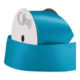 Berwick Offray 953440 1.5" Wide Single Face Satin Ribbon, Turquoise Blue, 4 Yds 1-1/2 Inch x 12 Feet