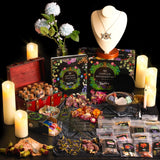 Witchcraft Supplies Kit for Wiccan Spells, SHYSHINY 95 Pack of 7 Chakra Stones, Crystals, Dried Herbs, Spell Candles, Amulets, Complete Witchcraft Kit Tools Gifts for Beginners Proficient Witches