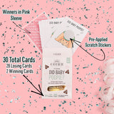 COTIER BRAND Did Baby Poopie? Baby Shower Scratch Off Game (30-Pack, Fair) — Gender Neutral Emoji Lottery Ticket Scratch Off Cards with 2 Winners — Gender Reveal, Diaper Raffle or Ice Breaker 1 pack (30 pieces)