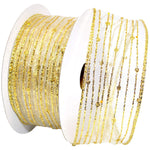 Morex Ribbon Twinkling Ribbon, 1.5" x 10 Yd, Gold