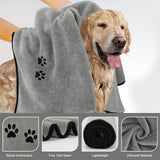 Wipela 3Pieces Microfiber Pet Bath Towel Dog Towel.Dog Towel Soft Absorbent Drying for Small Medium Large Dogs and Cats with Great for Bathing and Grooming ( 35 x 20 Inch 3 Colors) Multi-colored 20" x 35"