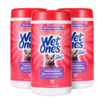 Wet Ones for Pets Freshening Multipurpose Wipes for Cats with Aloe Vera, 50 Count - 3 Pack | Easy to Use Cat Cleaning Wipes, Freshening Cat Grooming Wipes for Pet Grooming in Fresh Scent (FF12853PCS3) 150 Count