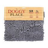 My Doggy Place Dog Towel - Super Absorbent Microfiber Towel with Hand Pockets - Dog Bathing Supplies - Quick Dry Shammy Towel - Washer and Dryer Safe - Violet - 30 x 12.5 in