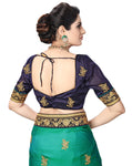 PANASH TRENDS Women's Barfi Silk Heavy Embroidery Work Saree