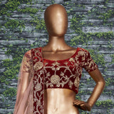 Zeel Clothing Women's Silk Semi-Stitched Lehenga Choli