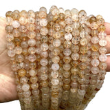 ABCGEMS Brazilian Orange Biotite Beads (AKA Golden & Black Mica) Healing Energy Crystal Stone Ideal for Bracelet Necklace Ring DIY Jewelry Making Craft Men Women Smooth Round 8mm Orange Biotite (From Brazil)