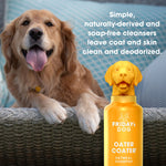 Friday’s Dog Oater Coater Oatmeal Dog Shampoo | for Itchy & Dry Skin | with Vitamins That Moisturizes & Soothes | Deodorizer | Gentle Formula | Cruelty Free | Almond and Honey Scent 12 oz Oater Coater Shampoo
