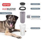 Dexas Lidded MudBuster Portable Dog Paw Cleaner, , Light Gray, Large with Lid