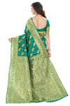 Amazon Brand - Anarva Women's Banarasi Silk Blend Saree With blouse piece (Kara152Parent)