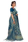 Nivah Fashion Women's Banarasi Art Silk Saree with Blouse Piece
