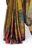 MIRCHI FASHION Women's Stylish Chiffon Floral Printed Saree with Blouse Piece
