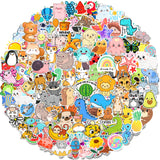 300pcs Water Bottle Stickers for Kids, Cute Vinyl Sticker for Laptop, Computer, Notebook, World of Animals Sticker Pack for Children
