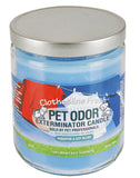 Pet Odor Specialty Pet Products Exterminator, 13 Ounce Orange Lemon Splash Jar Candle and 13 Ounce Clothesline Fresh Jar Candle