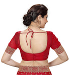 PANASH TRENDS Women's Heavy Embroidered Silk Saree Women