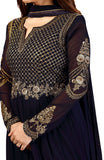 PANASH TRENDS Women's Georgette Embroidery Anarkali Salwar Suit Set - Stitched