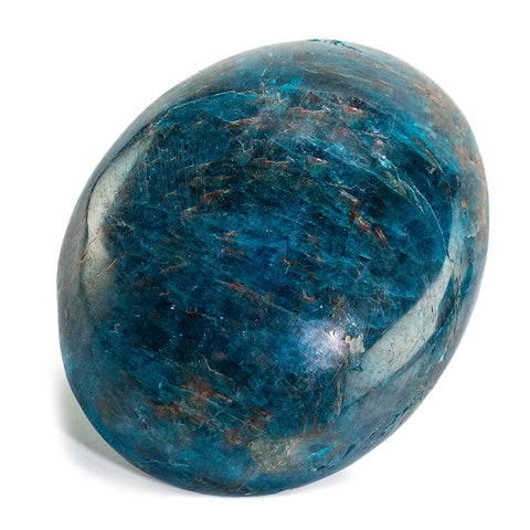 KALIFANO Blue Apatite Palm Stone with Healing & Calming Effects - AAA Grade High Energy Apatito Azul Worry Stone - Reiki Crystal Used for Intuition (Family Owned and Operated)