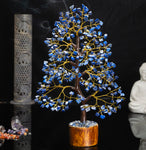 Lapis Lazuli Tree - Crystal Tree - Chakra Tree of Life - Gemstone Tree - Feng Shui Tree - Money Tree - Chakra Decor - Crystal Gift - Healing Crystals - Spiritual Gift - Home Decor - Positive Energy Lapis Lazuli (Golden Wire)
