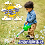 Damaged Box - Maxx Bubbles Toy Bubble Leaf Blower with Refill Solution – Bubble Toys for Boys and Girls - Outdoor Summer Fun for Kids and Toddlers - Sunny Days Entertainment