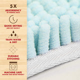 My Doggy Place Dog Towel - Super Absorbent Microfiber Towel with Hand Pockets - Dog Bathing Supplies - Quick Dry Shammy Towel - Washer and Dryer Safe - Light Blue - 30 x 12,5 in