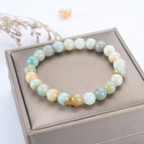 Cherry Tree Collection - Small, Medium, Large Sizes - Gemstone Beaded Bracelets For Women, Men, and Teens - 8mm Round Beads African Turquoise