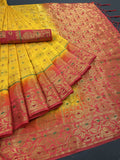 iZibra Women's Kanchipuram Silk Sarees With Blouse Piece